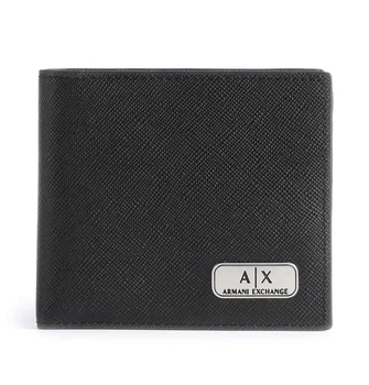 Гаманець чоловічий Armani Exchange натуральна шкіра чорний (958098 CC843)