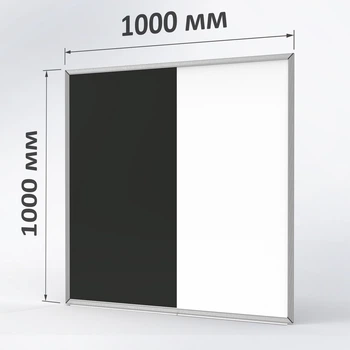 Маркерно-крейдяна магнітна дошка ТСО біла графітова 100×100 см