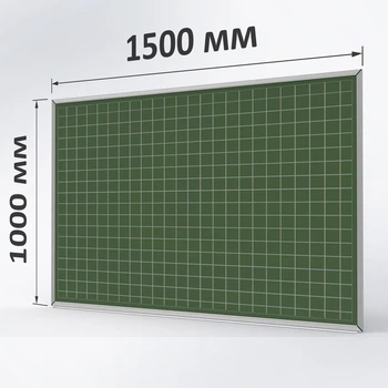 Магнітна крейдяна дошка ТСО зелена 100×150 см, у клітинку