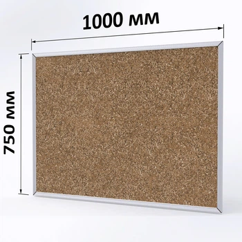 Коркова дошка ТСО для об`яв і нотаток 75×100 см