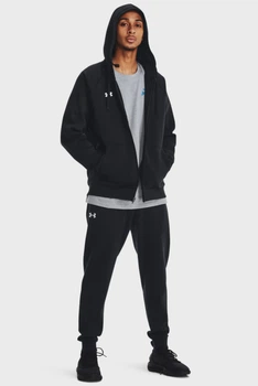 Джемпер чоловічий UA Rival Fleece FZ Hoodie 1379767-001 l, чорний