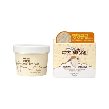 Маска Esfolio Pure Skin для обличчя Rice, що змивається з екстрактом рису 120г