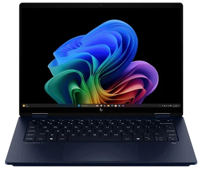 Ноутбук HP OmniBook X Flip (CW9W6EA), Intel Core Ultra 5 226V / 14" / OLED / RAM 16 ГБ LPDDR5X / SSD 512 ГБ / Intel Arc / Windows 11 Home / Темно-синій