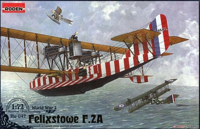 Британский гидросамолет Felixstowe F.2A w/upper wing gunner position Cборная пластикова модель в масштабе 1:72