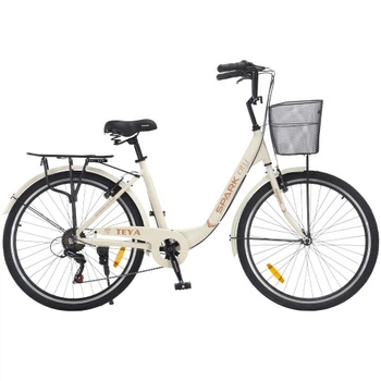 Велосипед SPARK CITY TEYA (колеса - 26", алюминиевая рама - 17") бежевый