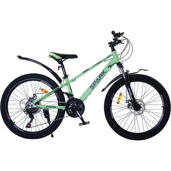Велосипед SPARK AERO (колеса – 24", алюминиевая рама – 12") салатовый