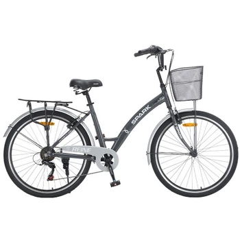 Велосипед SPARK CITY REINE (колеса - 26", алюмінієва рама - 17") графітовий