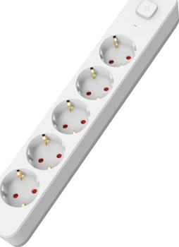 Мережевий фільтр-подовжувач Euroelectric Х5 10 А 3 м Білий (EE-105-3M)