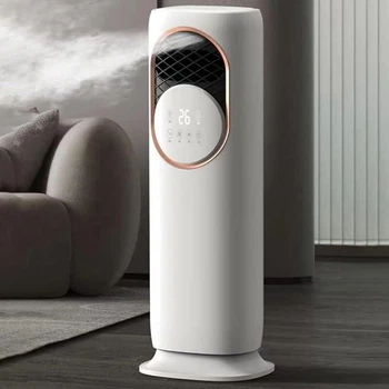 Напольный кондиционер DOMOTEC MS-1630 3в1 с обогревом и увлажнением 3000 Вт поворот 90° резервуар 4 л 82х24 см (2019836)