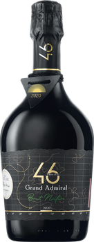 Вино игристое 46 Parallel Grand Admiral Brut Nature 2020 белое брют 0.75 л 13.5% (4820233641339)