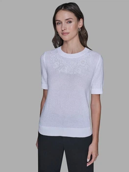 Джемпер жіночий Karl Lagerfeld 23498154 M Білий (1159863061)