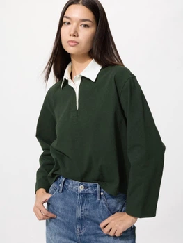 Поло жіноче Uniqlo 750936207 S Зелене (1159863089)
