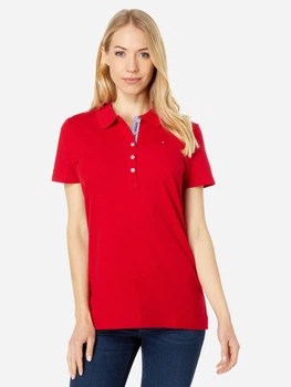 Поло жіноче Tommy Hilfiger 116226155 S Червоне (1159863109)