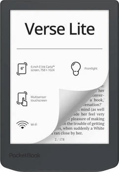 Электронная книга с подсветкой PocketBook 619 Verse Lite Midnight Grey (PB619-T-CIS)