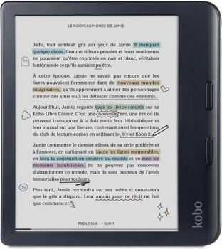 Электронная книга с подсветкой Kobo Libra Colour Black (N428-KU-BK-K-CK)