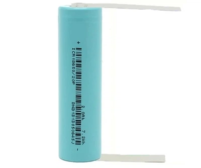 Аккумулятор EVE 18650/20P li-ion 2000mAh 15C 30A з контктними пластинами