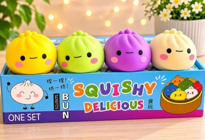 Сквиш антистресс пельмень булочка dumpling squishy колір сюрприз