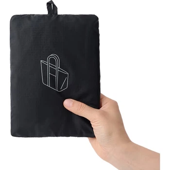 Складной чемодан MUJI из переработанного нейлона, прямоугольный, OHS6CC4S, черный.