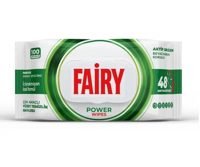 Вологі серветки для прибирання Fairy Power 100 шт універсальні
