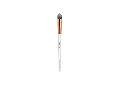 Кисточка для теней Topface Pro Eyeshadow Brush F28 со скошенным кончиком и формой пирамиды Бело-золотой