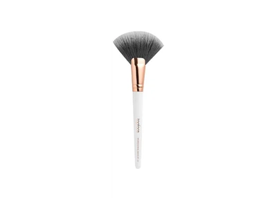 Кисточка для хайлайтера Topface Fan Brush F22 с веерной формой и мягким густым ворсом Бело-золотой