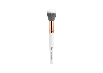 Кисточка для тональной основы Topface Foundation Brush F03 с ворсом разной длины и плотности Бело-золотой