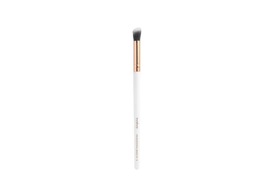 Скошенная кисточка для растушевки теней Topface Angled Blending Brush F09 с длинным плотным ворсом Бело-золотой