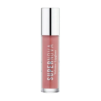 Блиск для губ TopFace Supernova Volume Lipgloss 002 Reimagine нюдово-персиковий з шиммером 4 мл для об’єму, сяйва та догляду за губами, дзеркальний блиск і зволоження