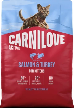 Сухий корм для кошенят Carnilove Active Salmon & Turkey Kitten лосось та індичка 2 кг (8595602581504)