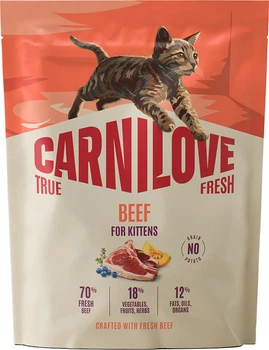 Сухий корм для кошенят Carnilove True Fresh Beef Kitten яловичина 400 г (8595602582280)