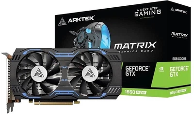 ВИДЕОКАРТА ARKTEK GEFORCE GTX 1660 SUPER DUAL FAN 6GB GDDR6 AKN1660SD6S6GH1