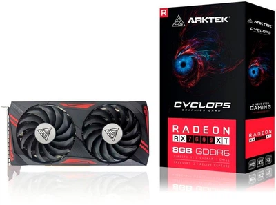 ВІДЕОКАРТА ARKTEK AMD RX 7600XT GDDR6 8GB 128Bit Dual Fan