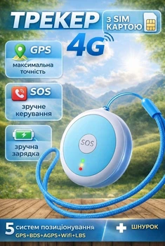 GPS трекер 4G LTE 2G GSM Wi-Fi для авто детей животных пожилых людей кота собак метка локатор геолокация история маршрутов геозоны голос звонок двусторонняя связь + шнурок