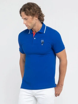 Поло довге чоловіче U.S. Polo Assn 992564634 S Синє (1159863086)