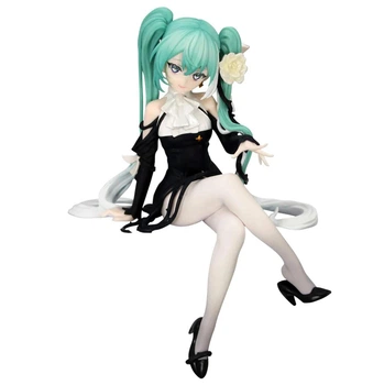 Аниме фигурка FuRyu Хацуне Мику Hatsune Miku Flower Fairy White Rose Ver Noodle Stopper Figure Vocaloid 14 см