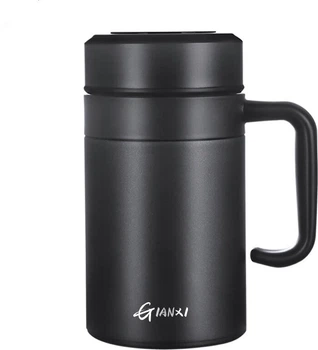 Термокружка TIANXI Warmthforyou 500 мл Нержавеющая сталь Black
