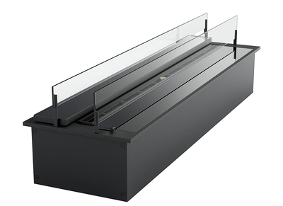 Дизайнерский биокамин Slider glass 800 Gloss Fire