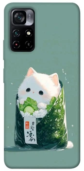 Чохол Demsky Cat onigiri для Xiaomi Poco M4 Pro 5G