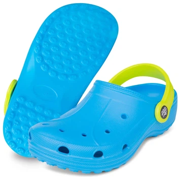 Кроксы AQUA SPEED EVA 25 голубые желтые для детей