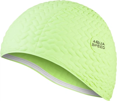 Шапка для плавания Aqua Speed латекс OSFM пастельно-зеленая женщины