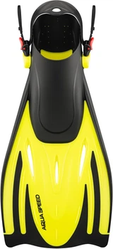 Ласты Aqua Speed резиновые 38-41 черные желтые унисекс