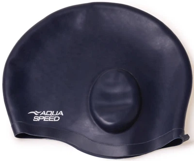 Шапка для плавания Aqua Speed силикон OSFM темно-синяя