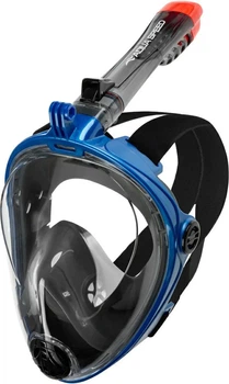 Повнолицьова маска Aqua Speed силікон L/XL чорна синя