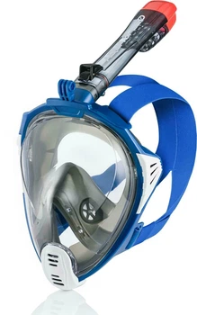 Повнолицьова маска AQUA SPEED силікон L/XL синій чорний