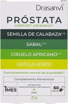 Suplement na prostatę Drasanvi PROSTATA 60 kapsułek (8436601108364)