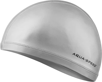 Шапка для плавання Aqua Speed PU поліестер OSFM сріблястий