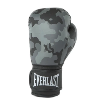 Боксерские перчатки Everlast 100% полиуретан 10 унций серые унисекс