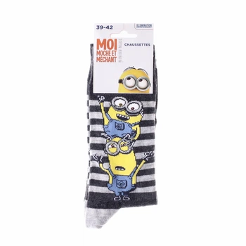 Шкарпетки MINIONS 77% бавовна 39-42 темно-сірий