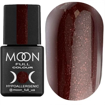 Гель-лак для нігтів MOON FULL color Gel polish №317 шоколадно-вишневий з дрібним шиммері 8 мл