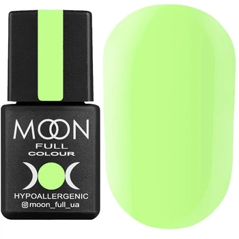 Гель-лак для нігтів MOON FULL Neon color Gel polish №701 світло-салатовий неон 8 мл